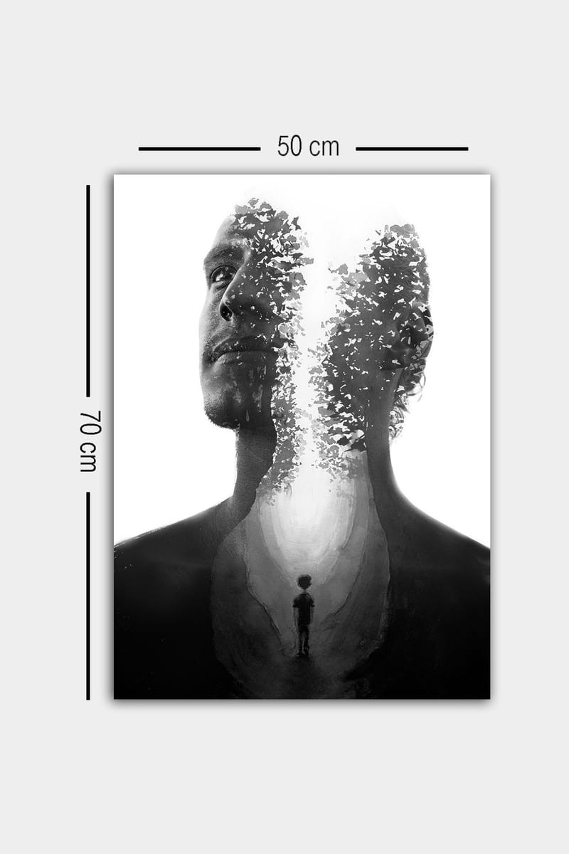 Dekorativ Canvastavla 50x70 cm - Flerfärgad - Inredning & dekor - Tavlor & konst - Canvastavla