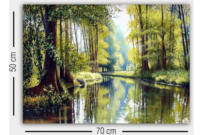 Dekorativ Canvastavla 50x70 cm - Flerfärgad - Inredning & dekor - Tavlor & konst - Canvastavla