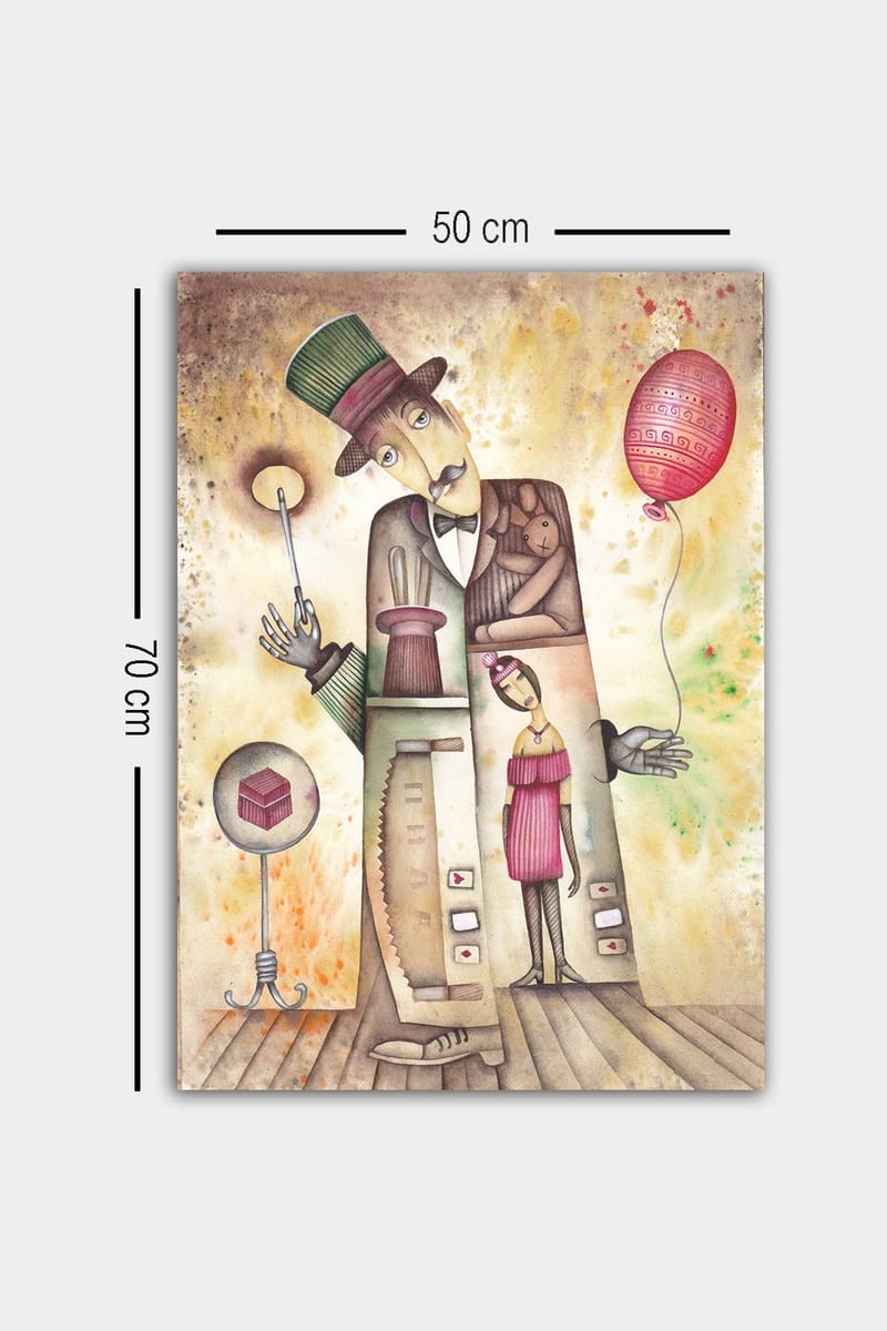 Dekorativ Canvastavla 50x70 cm - Flerfärgad - Inredning & dekor - Tavlor & konst - Canvastavla