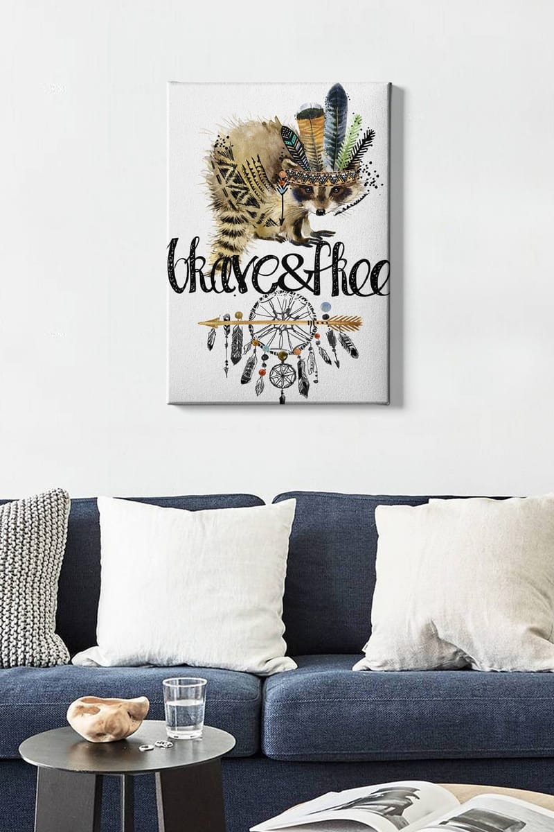 Dekorativ Canvastavla 50x70 cm - Flerfärgad - Inredning & dekor - Tavlor & konst - Canvastavla