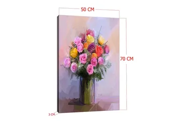 Dekorativ Canvastavla 50x70 cm - Flerfärgad - Inredning & dekor - Tavlor & konst - Canvastavla
