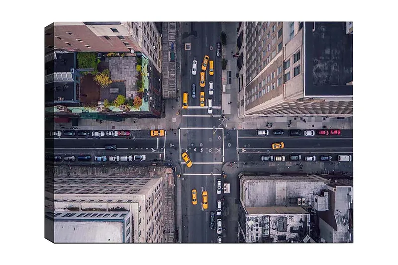 Dekorativ Canvastavla 50x70 cm, Flerfärgad