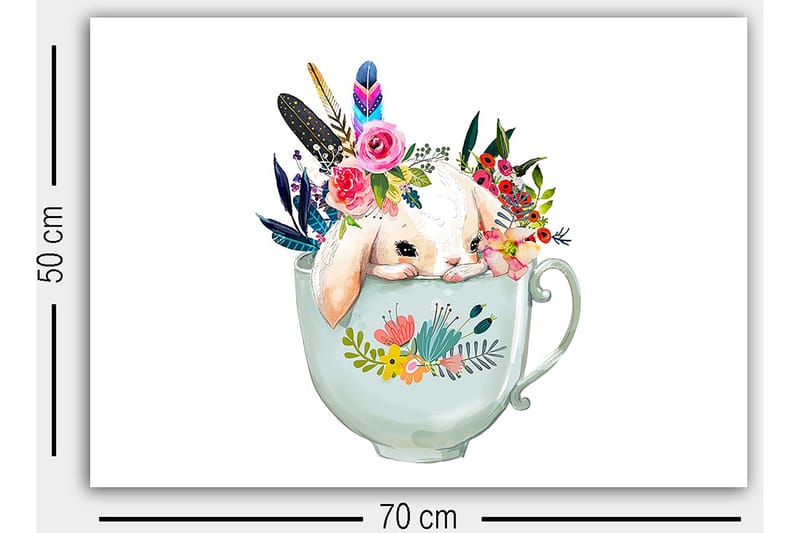 Dekorativ Canvastavla 50x70 cm - Flerfärgad - Inredning & dekor - Tavlor & konst - Canvastavla