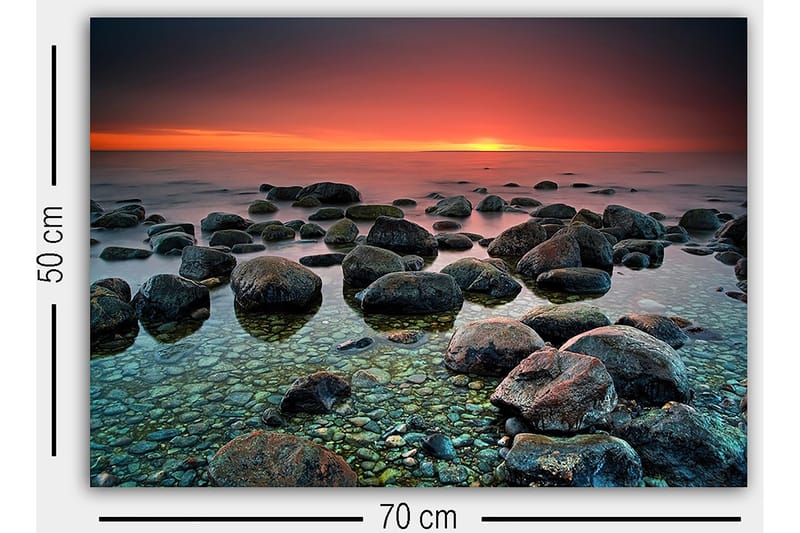 Dekorativ Canvastavla 50x70 cm - Flerfärgad - Inredning & dekor - Tavlor & konst - Canvastavla