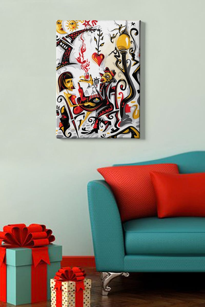 Dekorativ Canvastavla 50x70 cm - Flerfärgad - Inredning & dekor - Tavlor & konst - Canvastavla