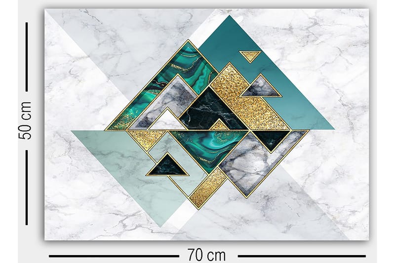 Dekorativ Canvastavla 50x70 cm - Flerfärgad - Inredning & dekor - Tavlor & konst - Canvastavla