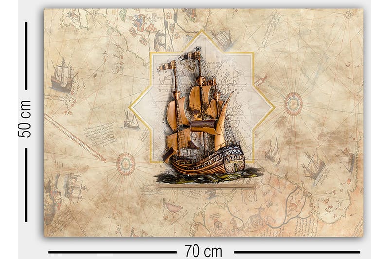 Dekorativ Canvastavla 50x70 cm - Flerfärgad - Inredning & dekor - Tavlor & konst - Canvastavla