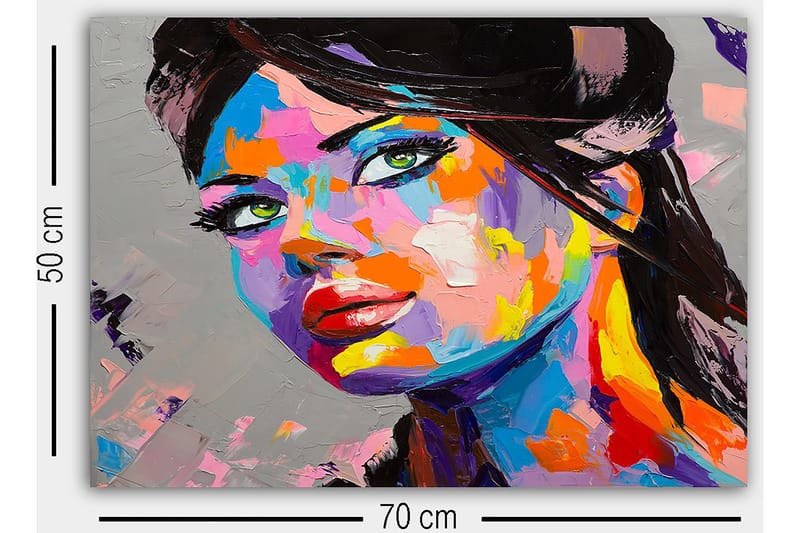 Dekorativ Canvastavla 50x70 cm - Flerfärgad - Inredning & dekor - Tavlor & konst - Canvastavla