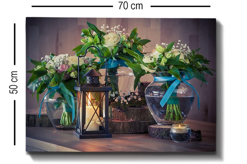 Dekorativ Canvastavla 50x70 cm - Flerfärgad - Inredning & dekor - Tavlor & konst - Canvastavla