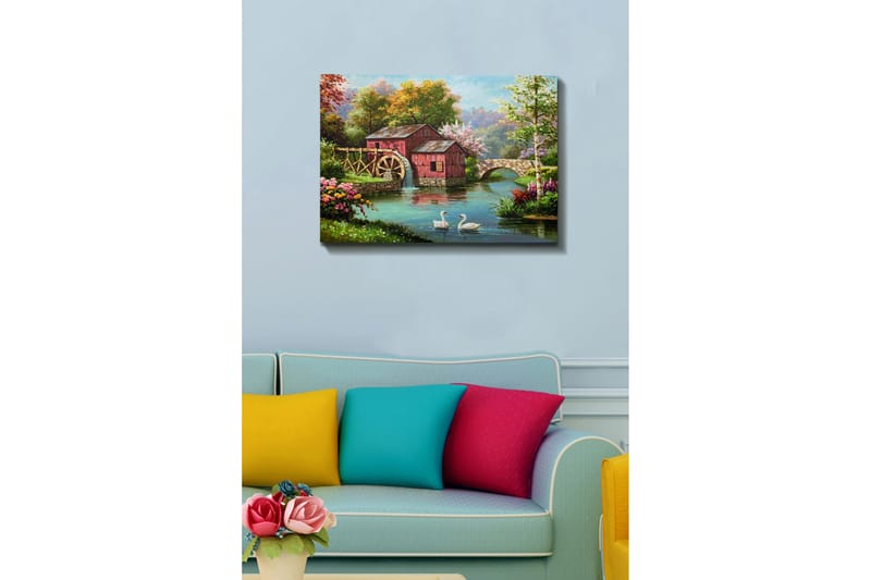 Dekorativ Canvastavla 50x70 cm - Flerfärgad - Inredning & dekor - Tavlor & konst - Canvastavla