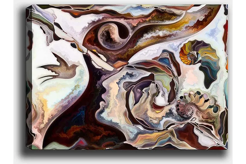 Dekorativ Canvastavla 50x70 cm - Flerfärgad - Inredning & dekor - Tavlor & konst - Canvastavla