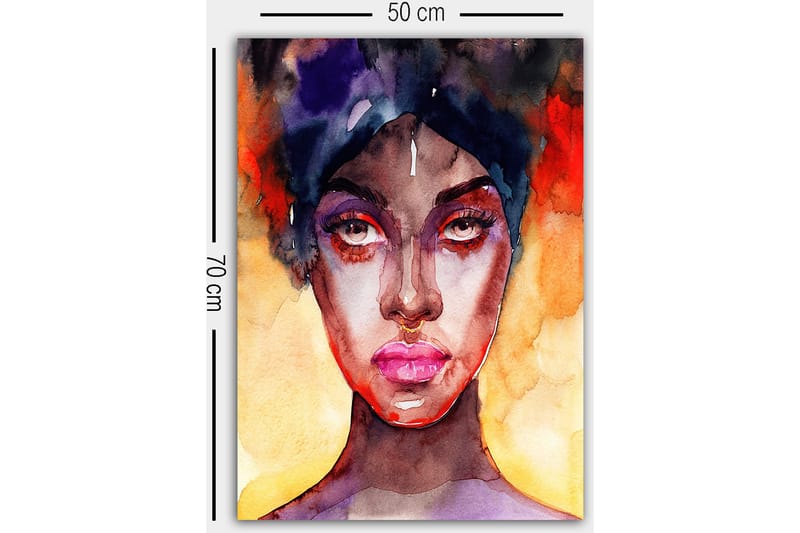 Dekorativ Canvastavla 50x70 cm - Flerfärgad - Inredning & dekor - Tavlor & konst - Canvastavla