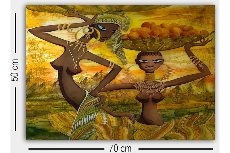 Dekorativ Canvastavla 50x70 cm - Flerfärgad - Inredning & dekor - Tavlor & konst - Canvastavla