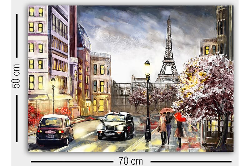 Dekorativ Canvastavla 50x70 cm - Flerfärgad - Inredning & dekor - Tavlor & konst - Canvastavla