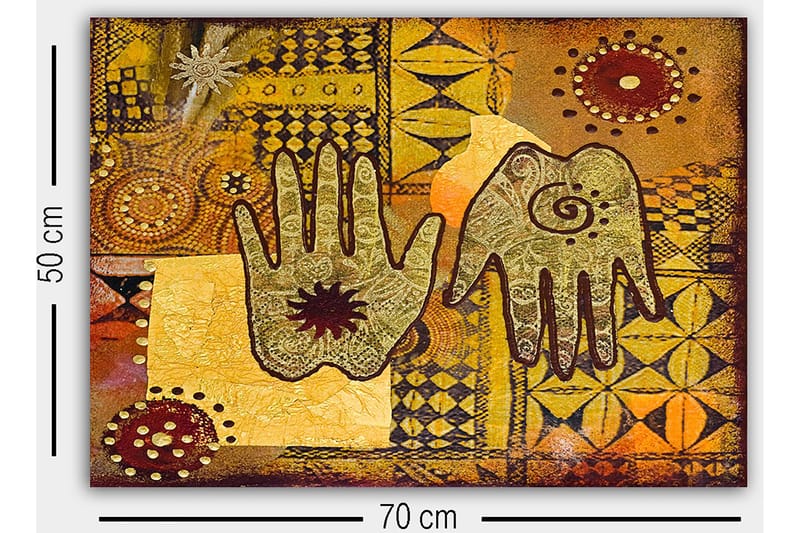 Dekorativ Canvastavla 50x70 cm - Flerfärgad - Inredning & dekor - Tavlor & konst - Canvastavla