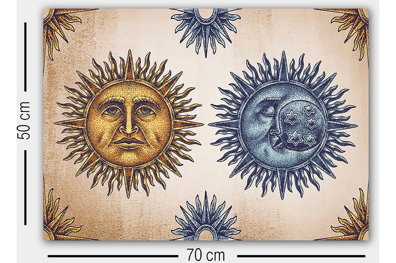 Dekorativ Canvastavla 50x70 cm - Flerfärgad - Inredning & dekor - Tavlor & konst - Canvastavla