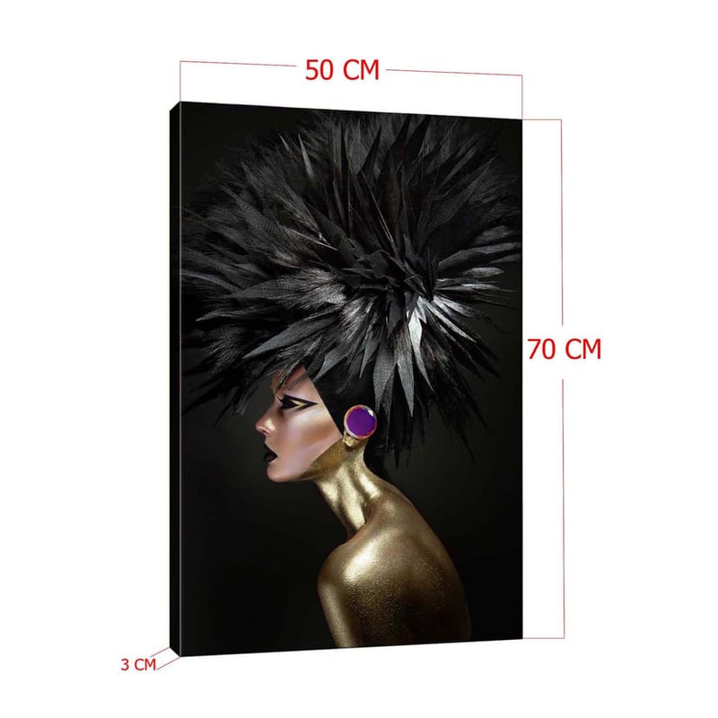 Dekorativ Canvastavla 50x70 cm - Flerfärgad - Inredning & dekor - Tavlor & konst - Canvastavla