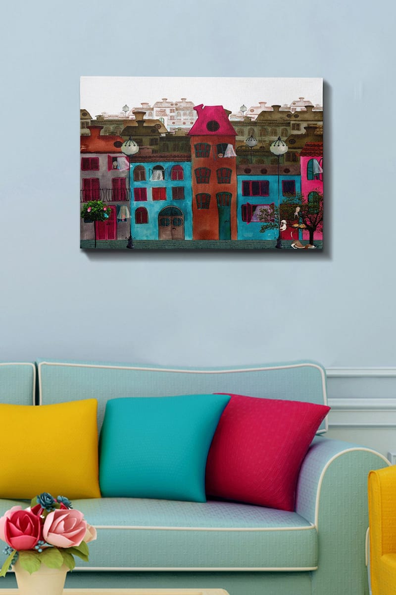 Dekorativ Canvastavla 50x70 cm - Flerfärgad - Inredning & dekor - Tavlor & konst - Canvastavla