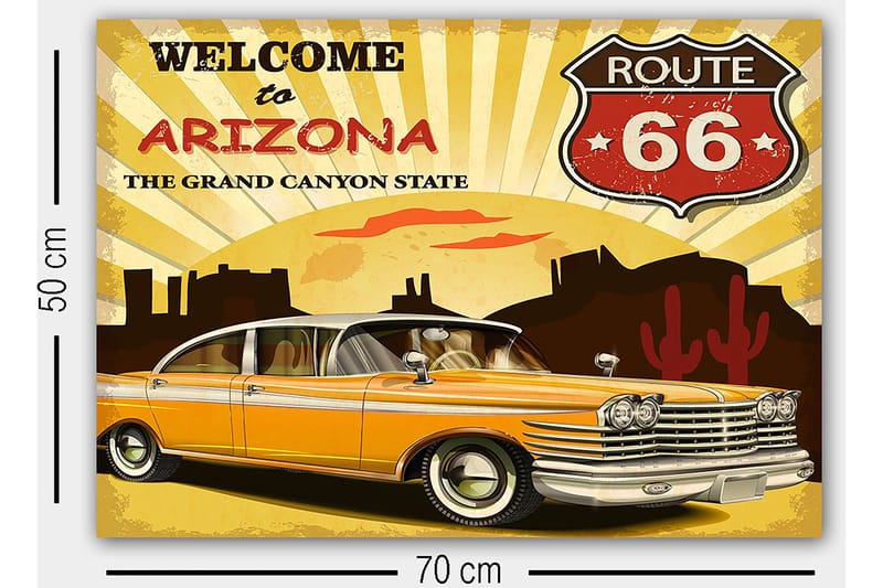 Dekorativ Canvastavla 50x70 cm - Flerfärgad - Inredning & dekor - Tavlor & konst - Canvastavla