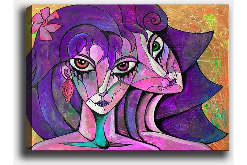 Dekorativ Canvastavla 50x70 cm - Flerfärgad - Inredning & dekor - Tavlor & konst - Canvastavla