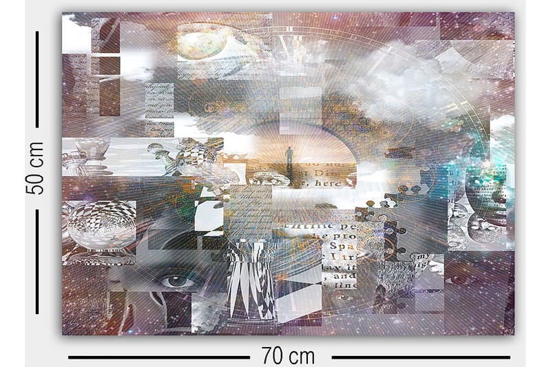 Dekorativ Canvastavla 50x70 cm - Flerfärgad - Inredning & dekor - Tavlor & konst - Canvastavla