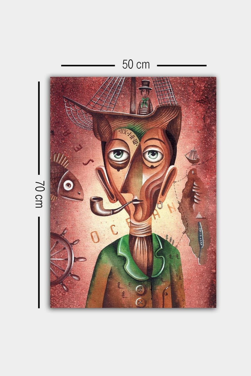 Dekorativ Canvastavla 50x70 cm - Flerfärgad - Inredning & dekor - Tavlor & konst - Canvastavla