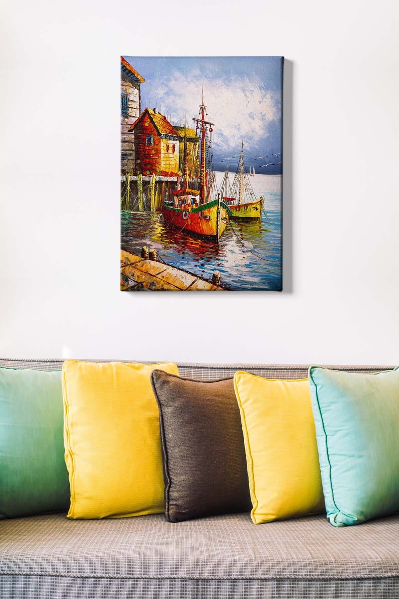 Dekorativ Canvastavla 50x70 cm - Flerfärgad - Inredning & dekor - Tavlor & konst - Canvastavla