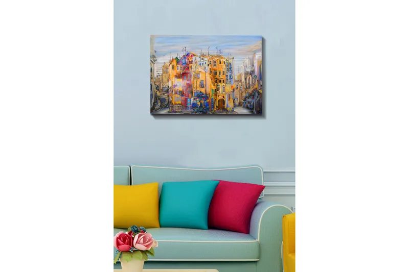 Dekorativ Canvastavla 50x70 cm - Flerfärgad - Inredning & dekor - Tavlor & konst - Canvastavla