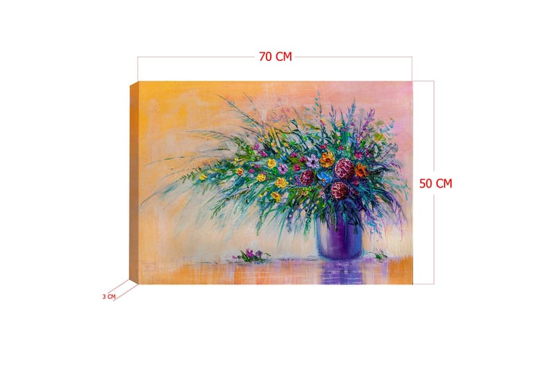 Dekorativ Canvastavla 50x70 cm - Flerfärgad - Inredning & dekor - Tavlor & konst - Canvastavla