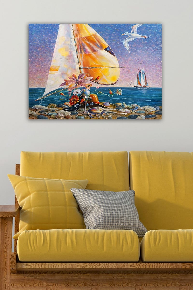 Dekorativ Canvastavla 50x70 cm - Flerfärgad - Inredning & dekor - Tavlor & konst - Canvastavla