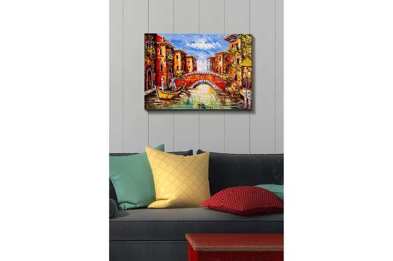 Dekorativ Canvastavla 50x70 cm - Flerfärgad - Inredning & dekor - Tavlor & konst - Canvastavla