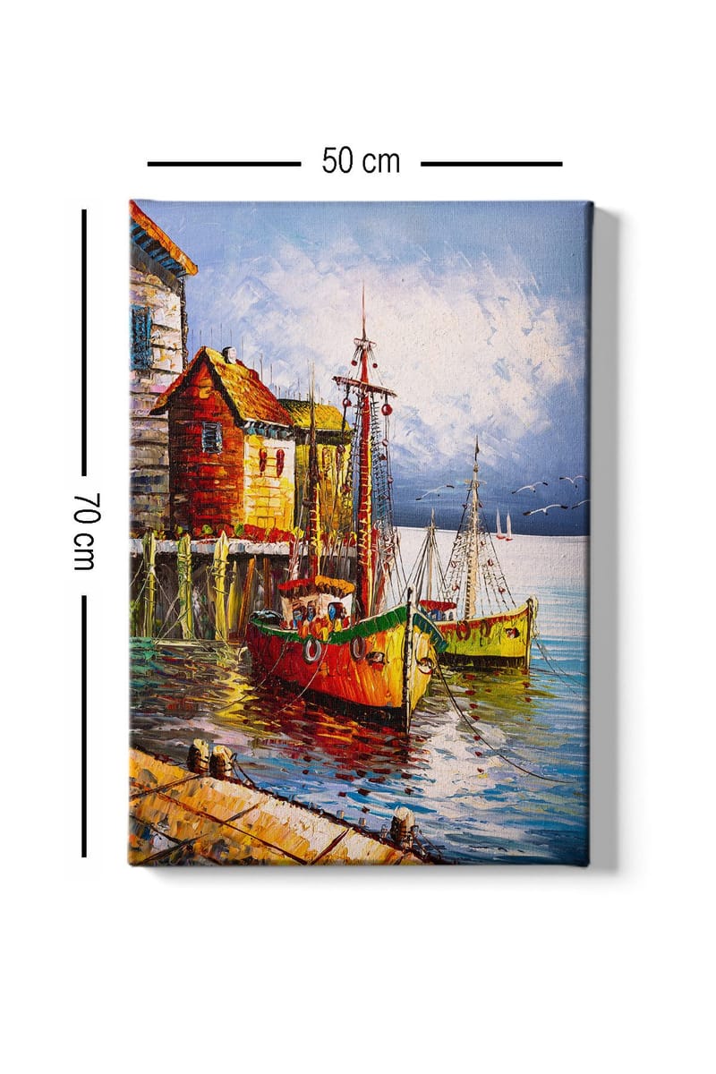 Dekorativ Canvastavla 50x70 cm - Flerfärgad - Inredning & dekor - Tavlor & konst - Canvastavla