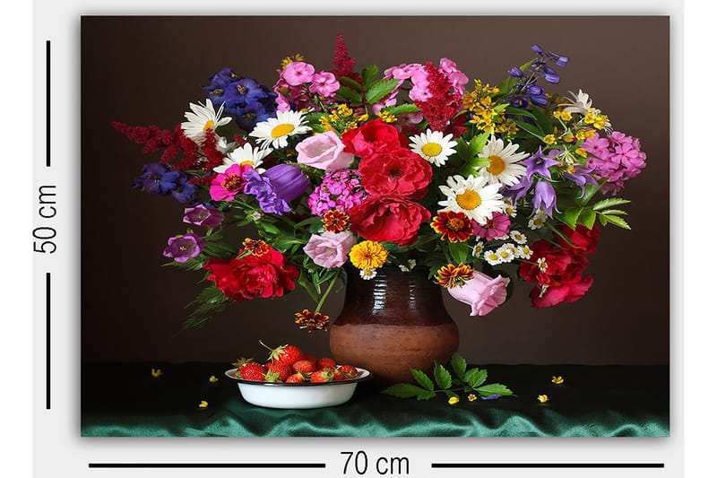 Dekorativ Canvastavla 50x70 cm - Flerfärgad - Inredning & dekor - Tavlor & konst - Canvastavla