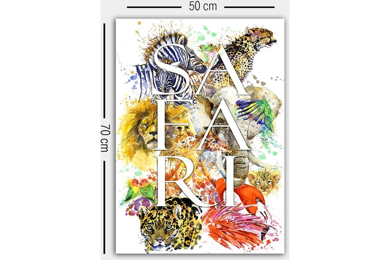 Dekorativ Canvastavla 50x70 cm - Flerfärgad - Inredning & dekor - Tavlor & konst - Canvastavla