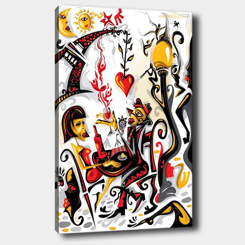DEKORATIV CANVASTAVLA 70x100 cm Flerfärgad - Inredning & dekor - Tavlor & konst - Canvastavla