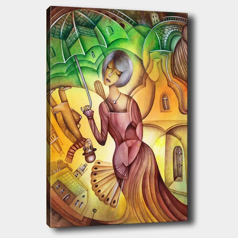 DEKORATIV CANVASTAVLA 70x100 cm Flerfärgad - Inredning & dekor - Tavlor & konst - Canvastavla