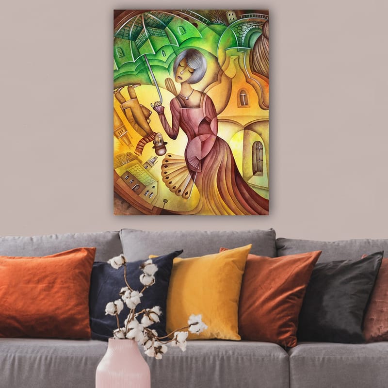 DEKORATIV CANVASTAVLA 70x100 cm Flerfärgad - Inredning & dekor - Tavlor & konst - Canvastavla