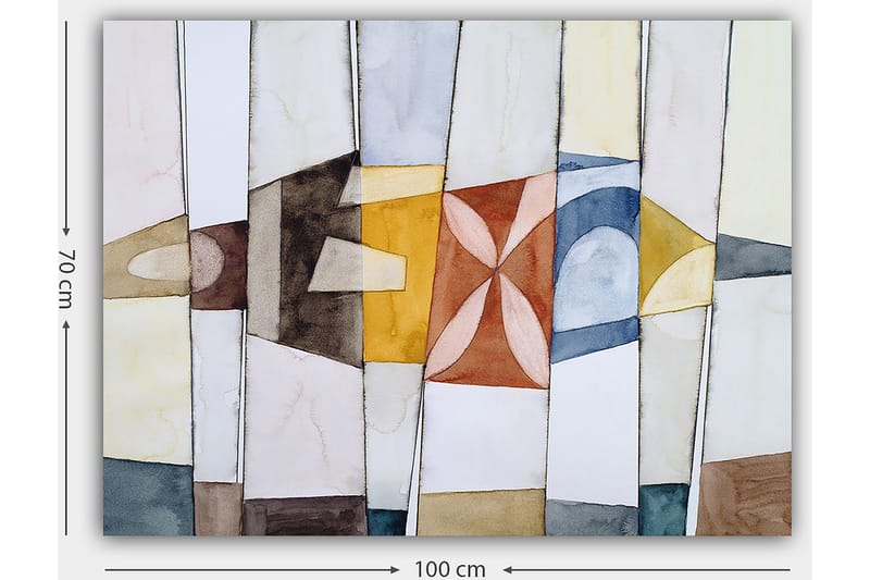 DEKORATIV CANVASTAVLA 70x100 cm Flerfärgad - Inredning & dekor - Tavlor & konst - Canvastavla