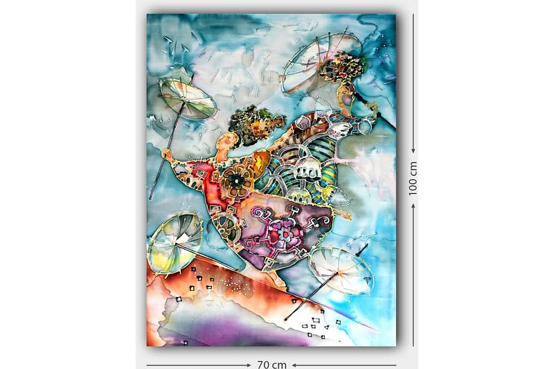 DEKORATIV CANVASTAVLA 70x100 cm Flerfärgad - Inredning & dekor - Tavlor & konst - Canvastavla