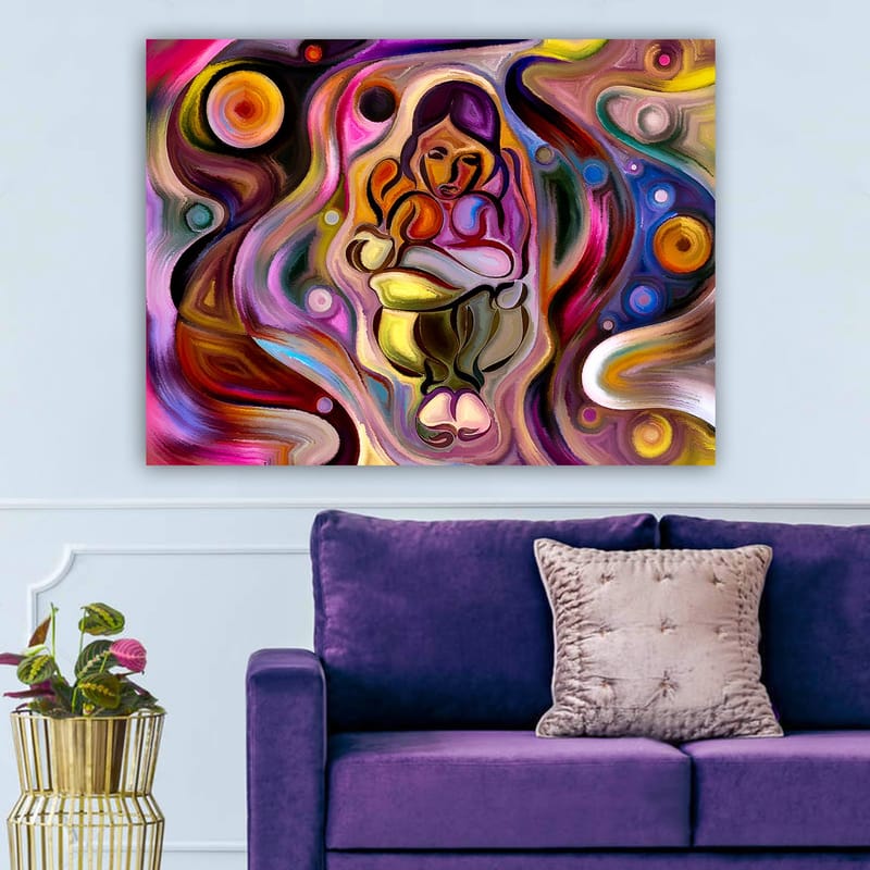 DEKORATIV CANVASTAVLA 70x100 cm Flerfärgad - Inredning & dekor - Tavlor & konst - Canvastavla