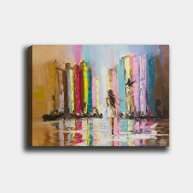DEKORATIV CANVASTAVLA 70x100 cm Flerfärgad - Inredning & dekor - Tavlor & konst - Canvastavla