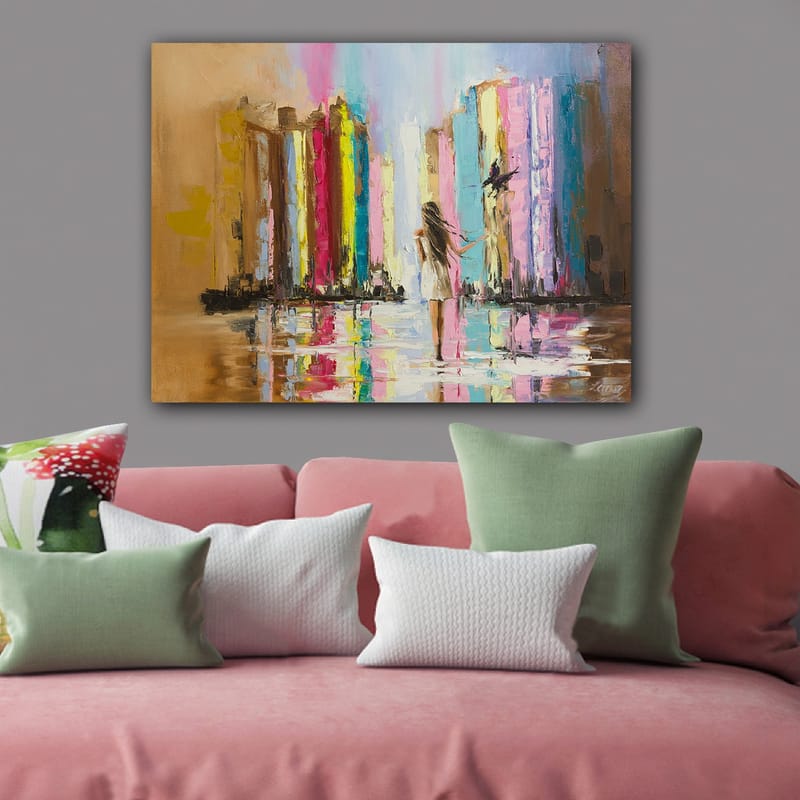 DEKORATIV CANVASTAVLA 70x100 cm Flerfärgad - Inredning & dekor - Tavlor & konst - Canvastavla