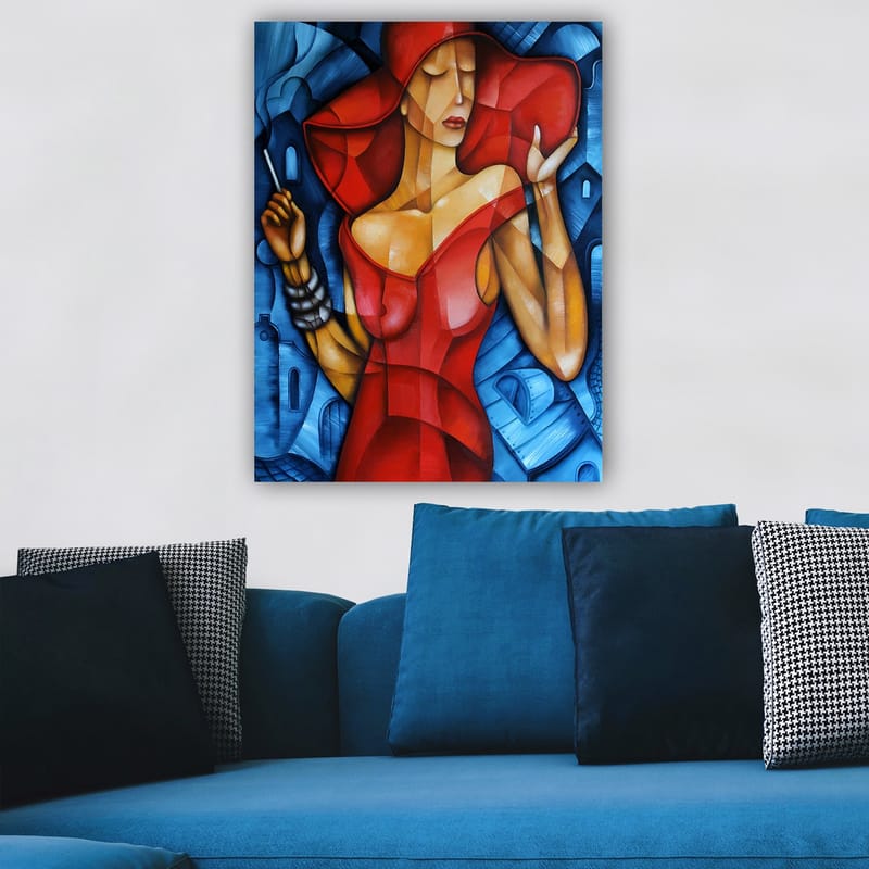 DEKORATIV CANVASTAVLA 70x100 cm Flerfärgad - Inredning & dekor - Tavlor & konst - Canvastavla