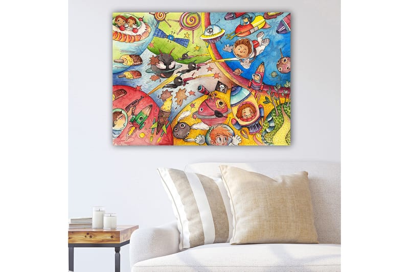 DEKORATIV CANVASTAVLA 70x100 cm Flerfärgad - Inredning & dekor - Tavlor & konst - Canvastavla