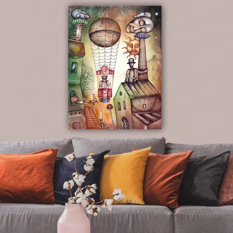 DEKORATIV CANVASTAVLA 70x100 cm Flerfärgad - Inredning & dekor - Tavlor & konst - Canvastavla