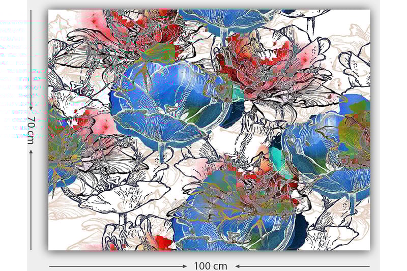 DEKORATIV CANVASTAVLA 70x100 cm Flerfärgad - Inredning & dekor - Tavlor & konst - Canvastavla