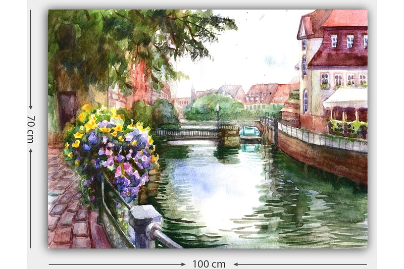 DEKORATIV CANVASTAVLA 70x100 cm Flerfärgad - Inredning & dekor - Tavlor & konst - Canvastavla