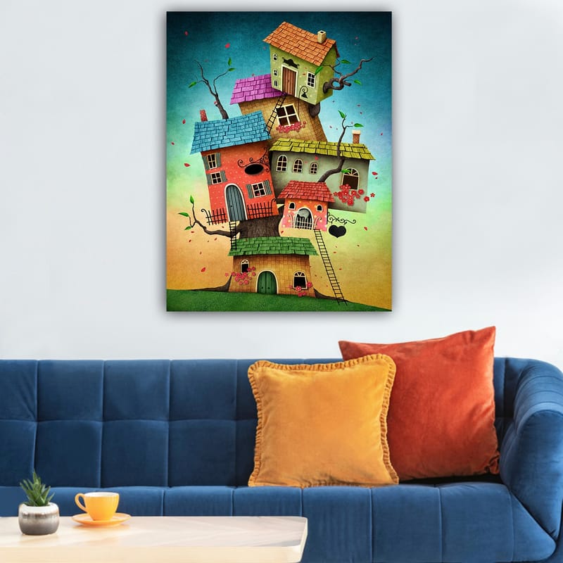 DEKORATIV CANVASTAVLA 70x100 cm Flerfärgad - Inredning & dekor - Tavlor & konst - Canvastavla