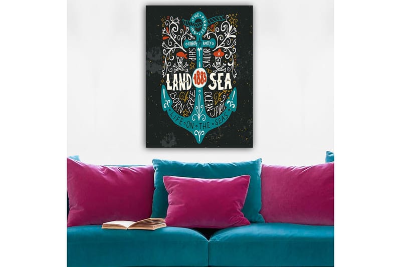 DEKORATIV CANVASTAVLA 70x100 cm Flerfärgad - Inredning & dekor - Tavlor & konst - Canvastavla