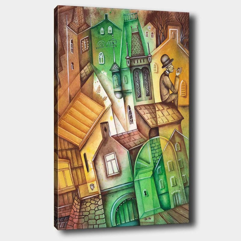 DEKORATIV CANVASTAVLA 70x100 cm Flerfärgad - Inredning & dekor - Tavlor & konst - Canvastavla